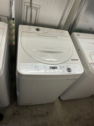 2020年　美品 中古★シャープ 5.5㎏ ガンコな汚れもスッキリ！進化した洗浄力!!洗濯機【ES-GE5E-W】