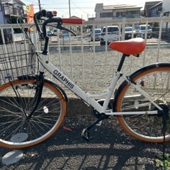 ２６インチ　折りたたみ　オシャレシティサイクル