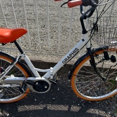 ２６インチ　折りたたみ　オシャレシティサイクルの画像
