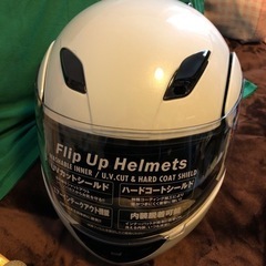 新品‼️未使用品‼️フリップアップヘルメット‼️パールホワイト‼️