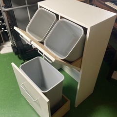 ● 分別ゴミ箱、ワゴン付きの画像