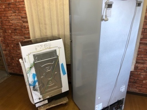 ?【送料無料】新生活 大きめ冷蔵庫 洗濯機セット 管理番号3113