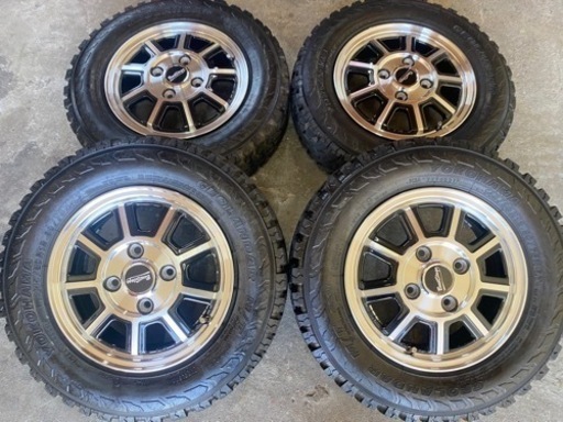 軽トラ・軽バン用　タイヤアルミホイールセット・中古