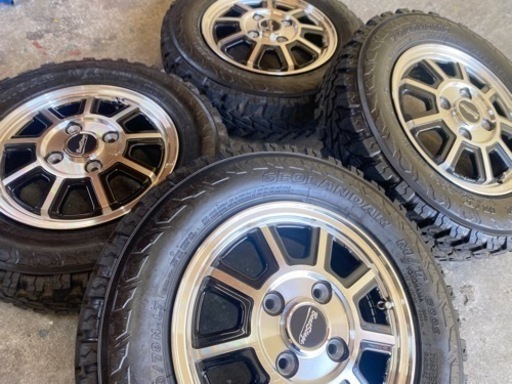 軽トラ・軽バン用　タイヤアルミホイールセット・中古