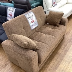 KC-25【新入荷　リサイクル品】ソファベッド　ブラウン