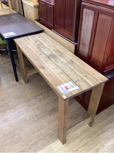KC-28【新入荷　リサイクル品】パイン無垢材　ワークデスク　オイル塗装