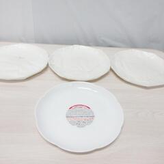 ☆T2476☆ 白いフローラルディッシュ 4枚セット ヤマザキ春...