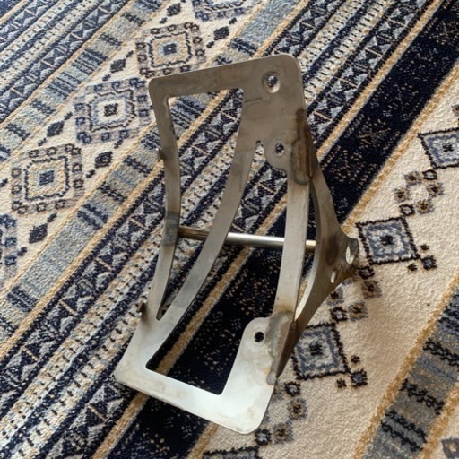 バイク用　サイドナンバープレートステー　ステンレス製