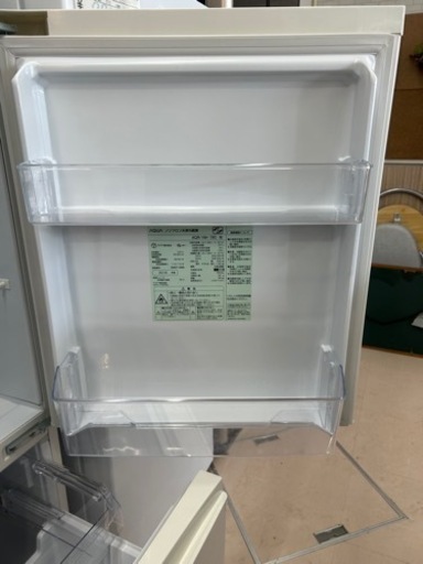 美原店　【美品】AQUAノンフロン冷凍冷蔵庫 AQR-16H(W) 2018年