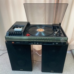 Nationalレコードプレーヤー S-360N スピーカー付き