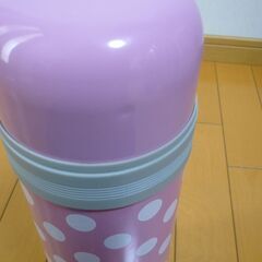 水筒　ピンク　水玉の画像