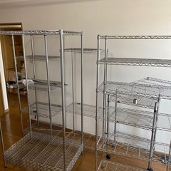 5つまとめて　ステンレスラック　の画像