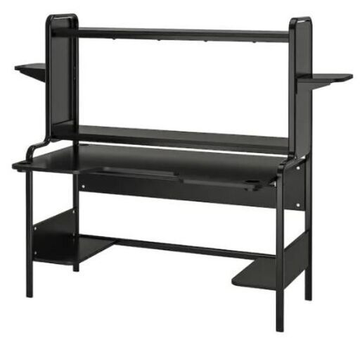 イケア デスク 机 おしゃれ IKEA FREDDE フレッデ 黒 ブラック PC パソコンデスク