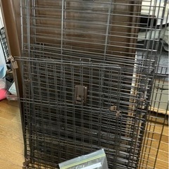 ねこ　猫用サークル 2段P-CS-932 ブラウンの画像