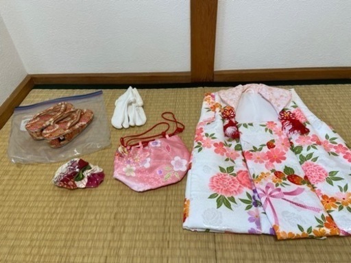 (再来週まで)(3歳)着物、被布、小物セット