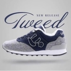 にゅ〜ず 『Tweed』via sangacio 限定スニーカー27.0㎝　抽選当選品　の画像