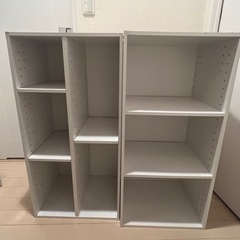 ニトリ カラーボックス×2 白色 ラック 棚