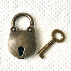 【新品】アンティーク　ミニ南京錠　未使用‼️の画像