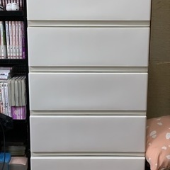 【引渡し者決定】ニトリ衣服収納５段の画像
