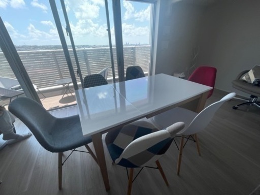 【3/11.12受け取りの方優先】ダイニングテーブル＋チェア6脚