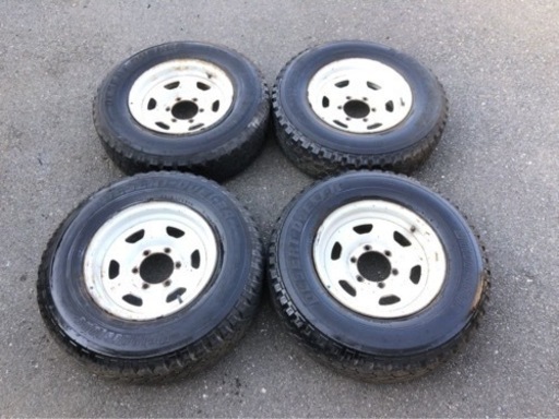 ランドクルーザー プラド78 純正 スチールホイール タイヤセット 15インチ