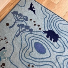 IKEA 恐竜　ラグ　子ども部屋　マット　ダイナソー　北欧　インテリアの画像
