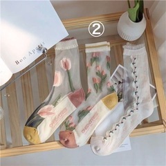 春物　春夏　シースルー靴下　靴下　の画像