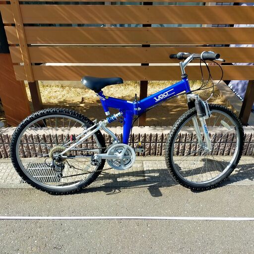 候補者調整中折り畳みMTB 26インチ UGO シマノ21段 中古 現地