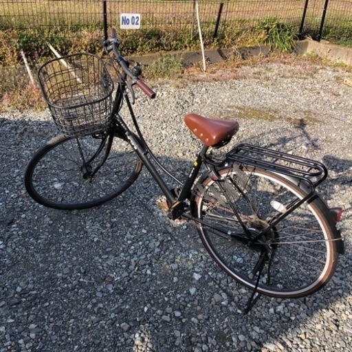 自転車　ブラウン\u0026ブラックデザインがオシャレです。　SHIMANO