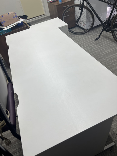 お仕事用　机（棚付き）