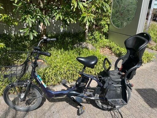 電動アシスト自転車　Panasonic(20型3段変速）後ろチャイルドシート装備