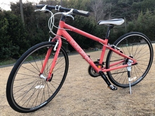 値下げ◆整備済◆クロスバイク ルイガノ シャッセ タイヤ新品 身長140～165cm 370mm 24段 LOIS GARNEAU CHASSE 自転車 アルミ 軽量 サイクリング スポーツ