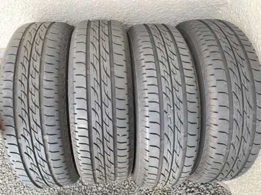 日産純正ホイールタイヤ付き　バリ山　4本　155/65/R13