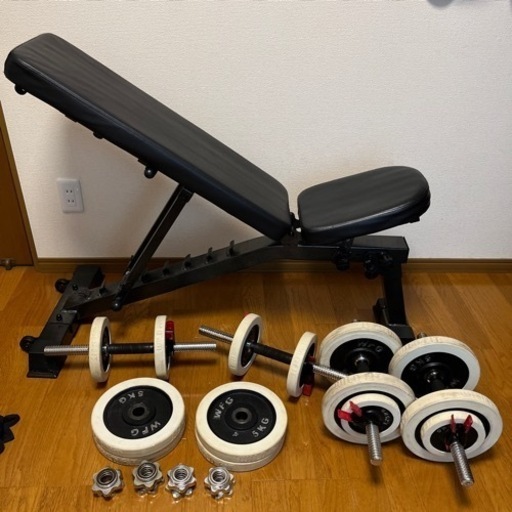 ダンベルとインクラインベンチ　ベンチプレス　おまけ多数