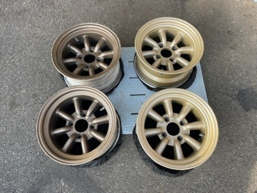 ワタナベ　14インチ4本専用ナット付き　7.5j