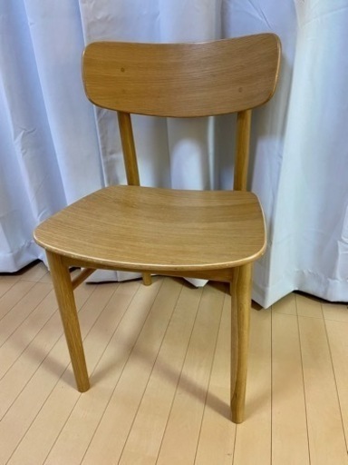 無印良品　MUJI ラウンドチェア・オーク材　椅子　イス　ダイニング