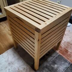IKEA/イケアMOLGER収納スツールバーチ