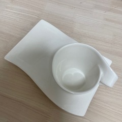Villeroy&Boch ビレロイ&ボッホ ニューウェイブ カフェ カプチーノカップ&プレートL 2ペアの画像