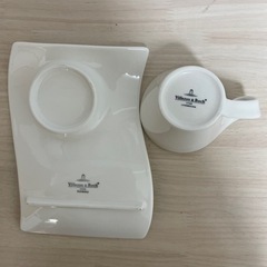 Villeroy&Boch ビレロイ&ボッホ ニューウェイブ カフェ カプチーノカップ&プレートL 2ペアの画像