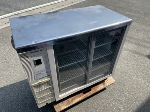 ☆中古品 サビありの為格安販売 ホシザキテーブル形冷蔵ショーケース RTS-90STB2-TH 150L 2012年 900ｘ450ｘ800ｍｍ 動作問題なし☆