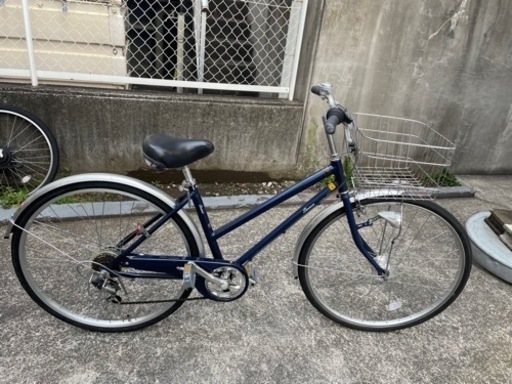 自転車 27インチ ブルー
