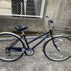 自転車 27インチ ブルーの画像