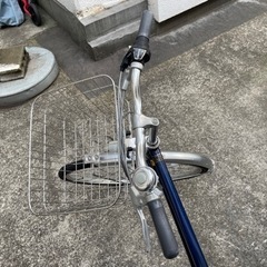 自転車 27インチ ブルーの画像