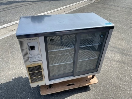 ☆中古品 ホシザキテーブル形冷蔵ショーケース RTS-90STB2-TH 150L 2012年 900ｘ450ｘ810ｍｍ 動作問題なし☆