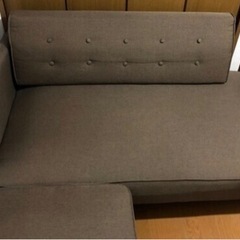 オットマン付き　カウチソファの画像