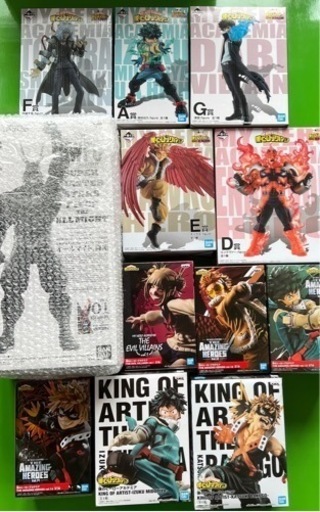 ヒロアカフィギュア　オールマイト　緑谷　エンデヴァー　ホークス