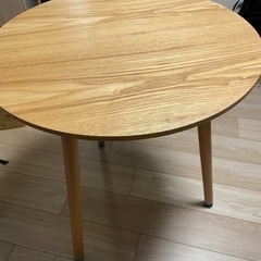 お相手決定済み　ダイニングテーブル 円形 円卓 丸 60cm 白...