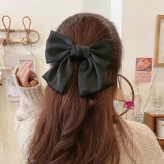 ビックリボンバレッタ　ブラックの画像