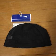 【新品未使用】メッシュ スイムキャップ  水泳帽 M 黒