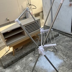 洗濯物干し　ステンレス　中古品